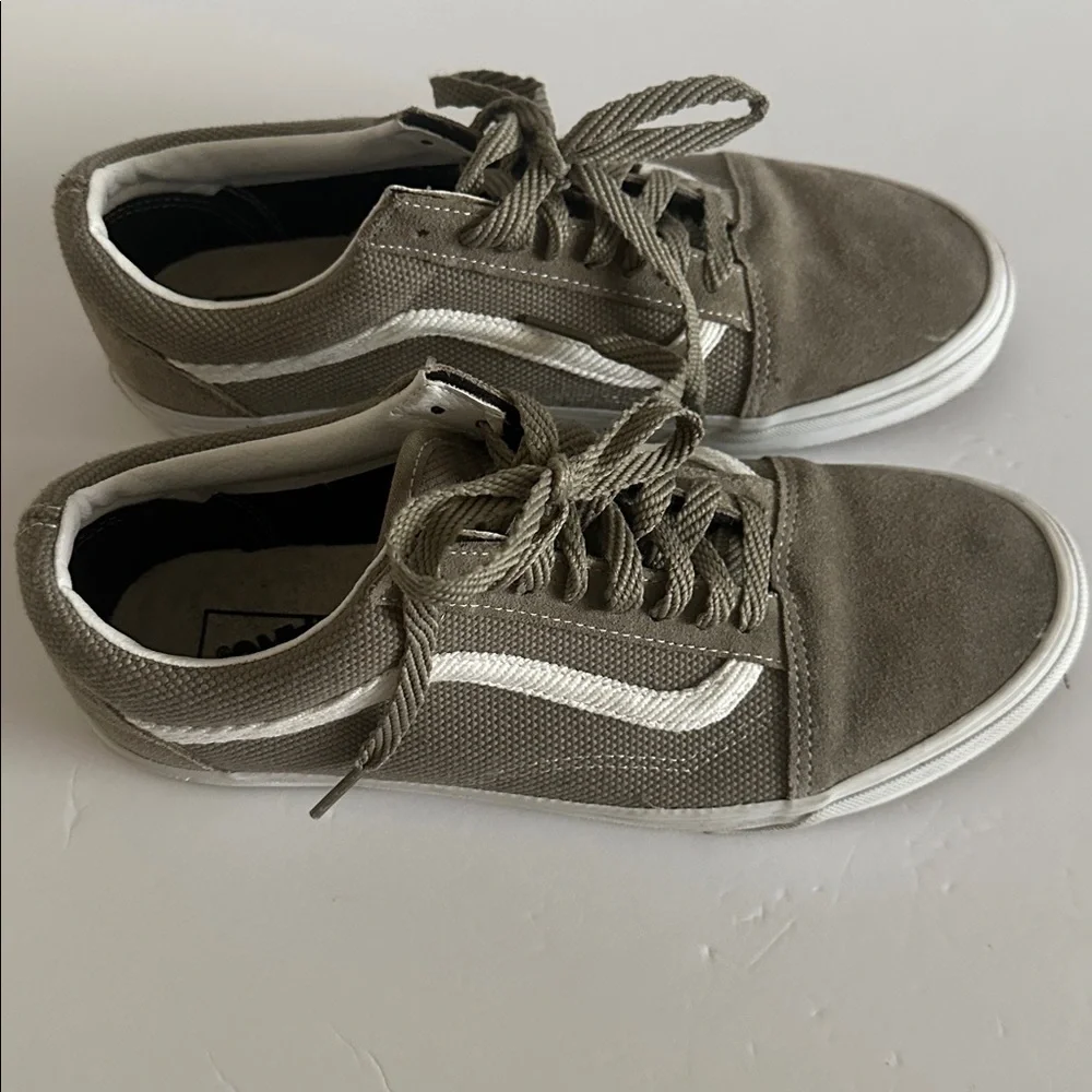 Vans Men's Taupe Canvas Sneakers Like New
